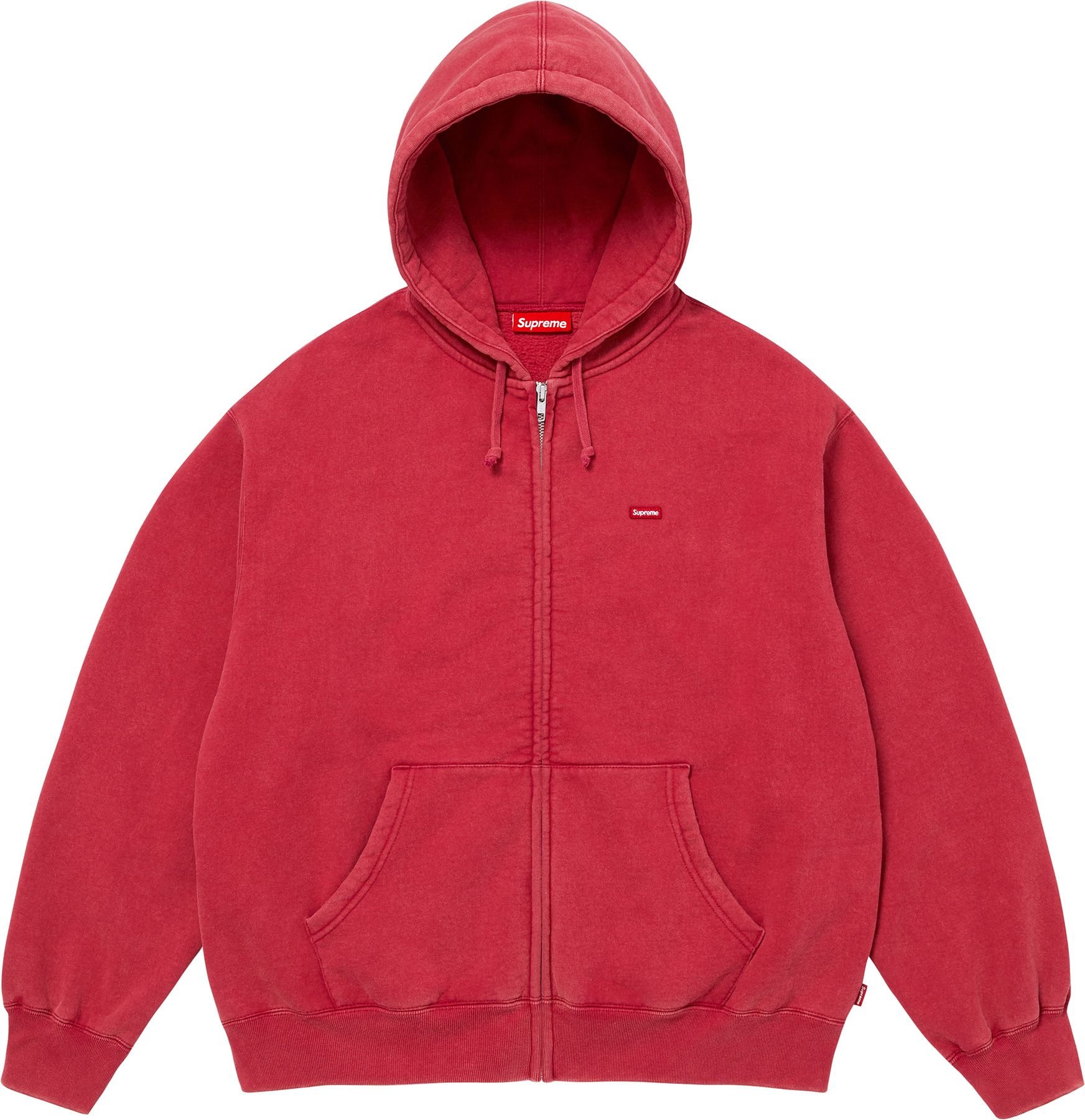Small Box Zip Up Hooded Sweatshirt view 7